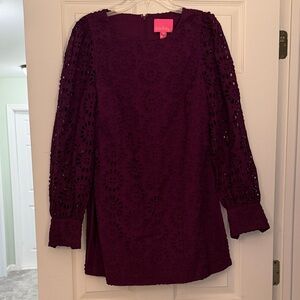 Lilly Pulitzer Purple Long Sleeve Dress